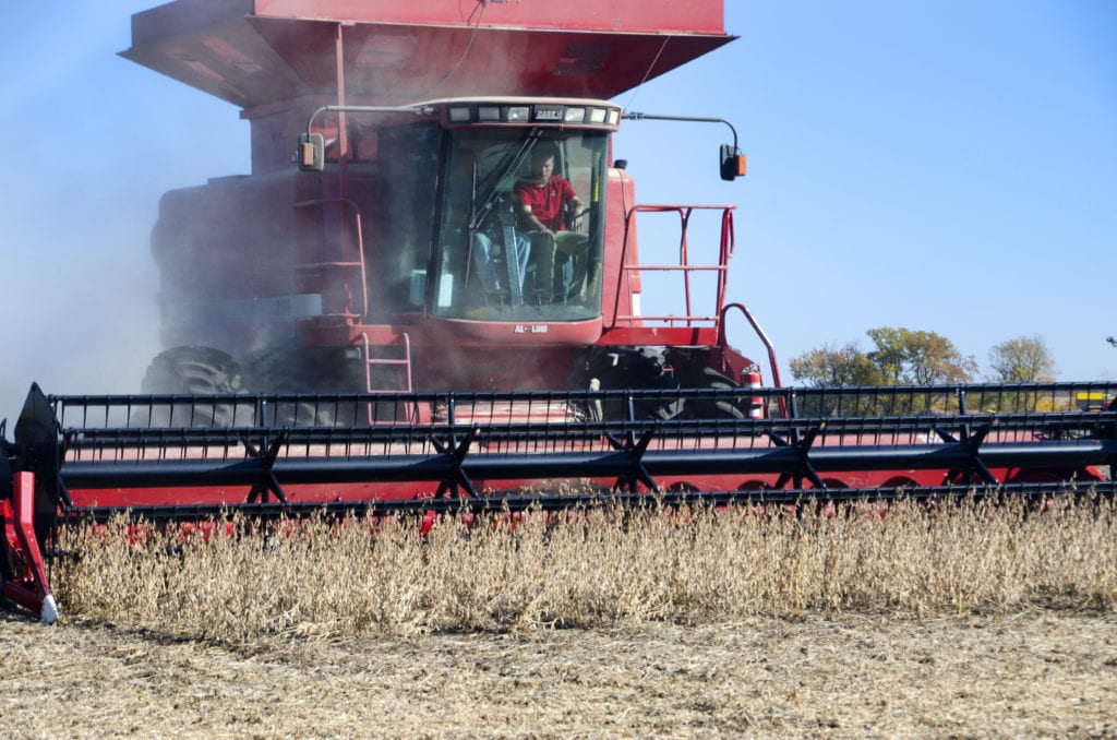 AgVenture Never Give Up On The Crop Agronomy Blog Seed Company Soybean Harvest Combine